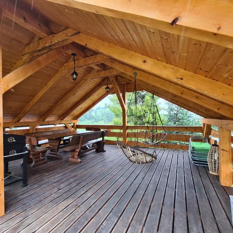Шале Domek Góralski nad Czorsztynem - Kluszkowce Клюшковце-69
